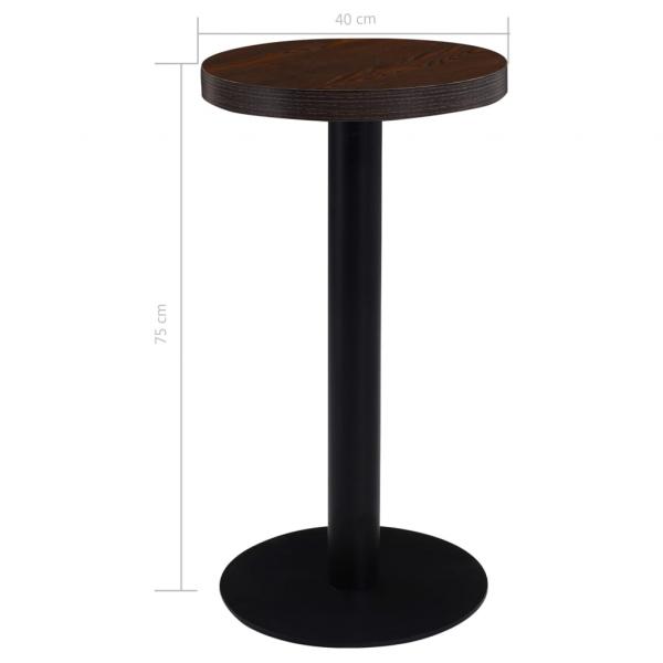 Bistrotisch Dunkelbraun 40 cm MDF