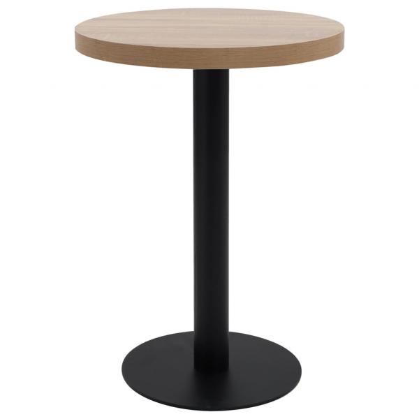 ARDEBO.de - Bistrotisch Hellbraun 60 cm MDF