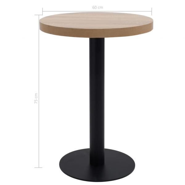 Bistrotisch Hellbraun 60 cm MDF