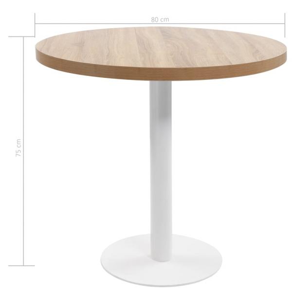 Bistrotisch Hellbraun 80 cm MDF