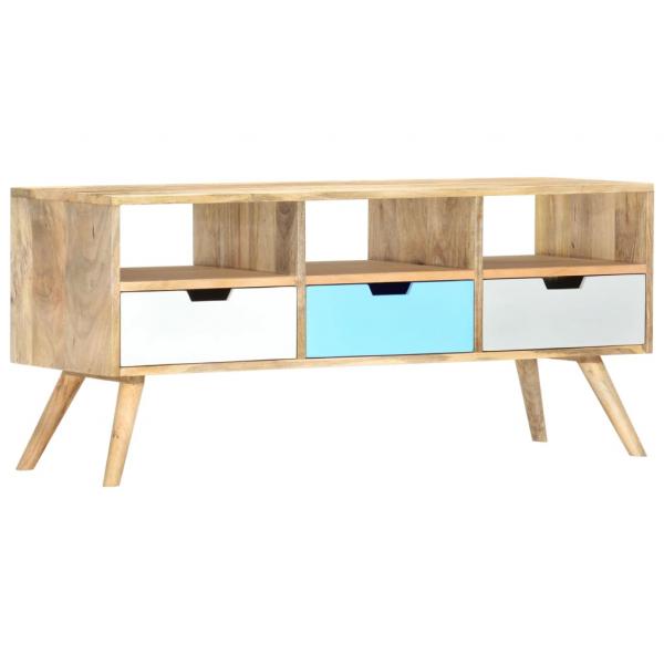 ARDEBO.de - TV-Schrank 110×35×48 cm Massivholz Mango