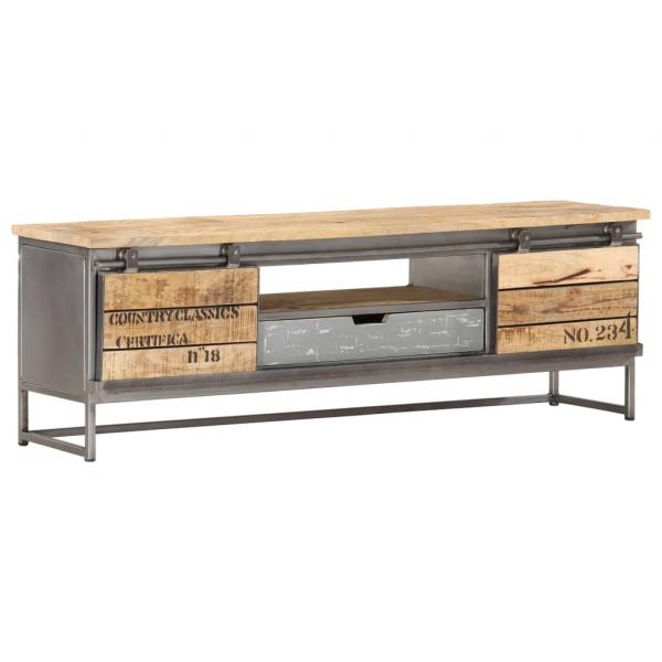 ARDEBO.de - TV-Schrank 120 x 30 x 40 cm Massivholz Mango