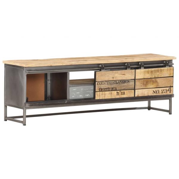 TV-Schrank 120 x 30 x 40 cm Massivholz Mango