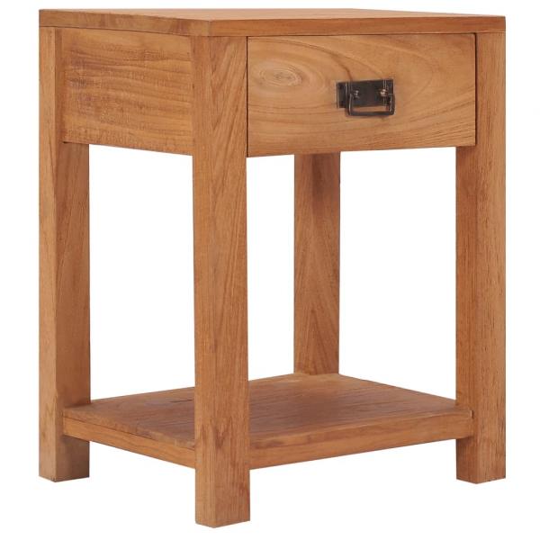 ARDEBO.de - Nachttisch 35x35x50 cm Massivholz Teak