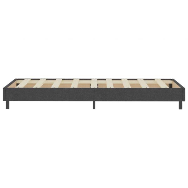 Boxspring-Bettgestell Grau Stoff 80x200 cm