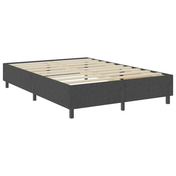 Boxspring-Bettgestell Grau Stoff 180x200 cm 