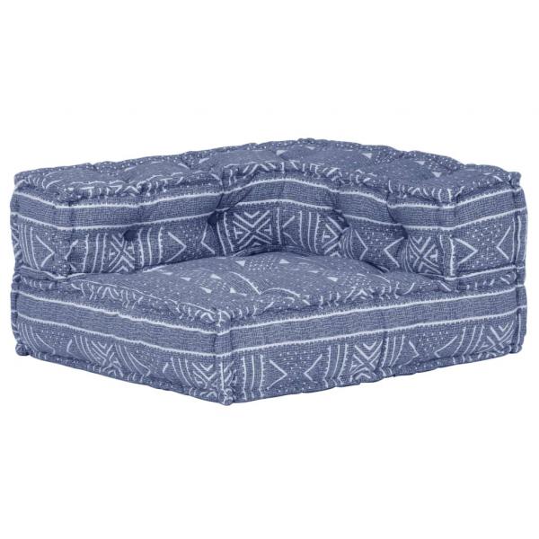 Modularer Pouf Indigo Stoff 