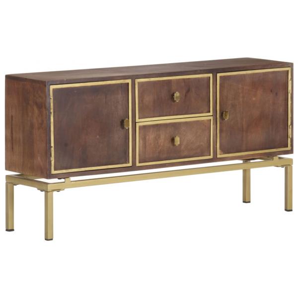 Sideboard 120x29x60 cm Massivholz Mango