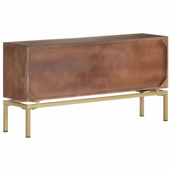 Sideboard 120x29x60 cm Massivholz Mango