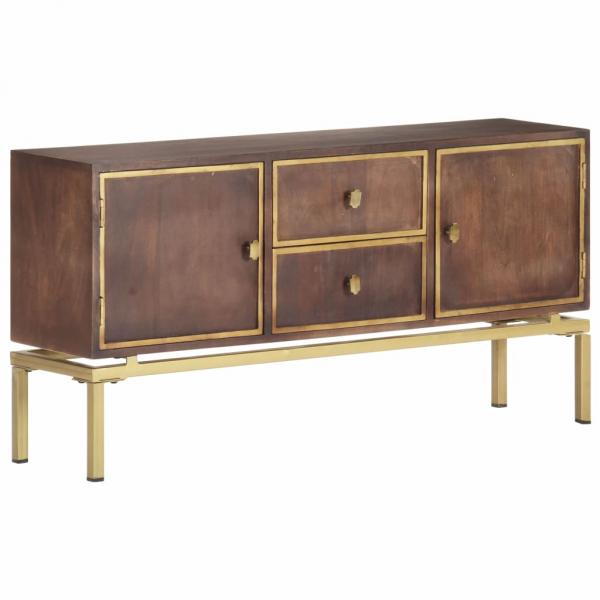 Sideboard 120x29x60 cm Massivholz Mango