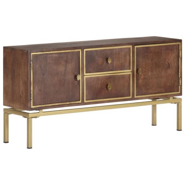 Sideboard 120x29x60 cm Massivholz Mango