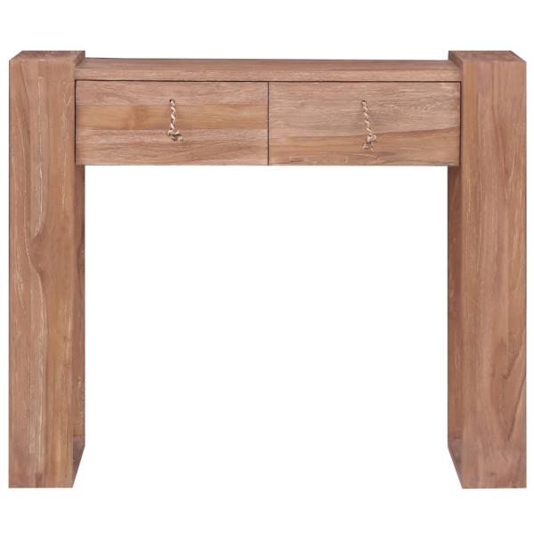 Konsolentisch 90x35x75 cm Teak Massivholz