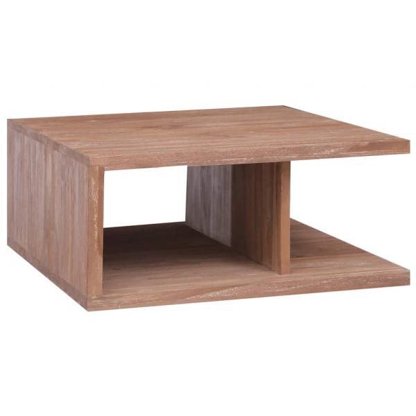 ARDEBO.de - Couchtisch 70 x 70 x 30 cm Massivholz Teak 