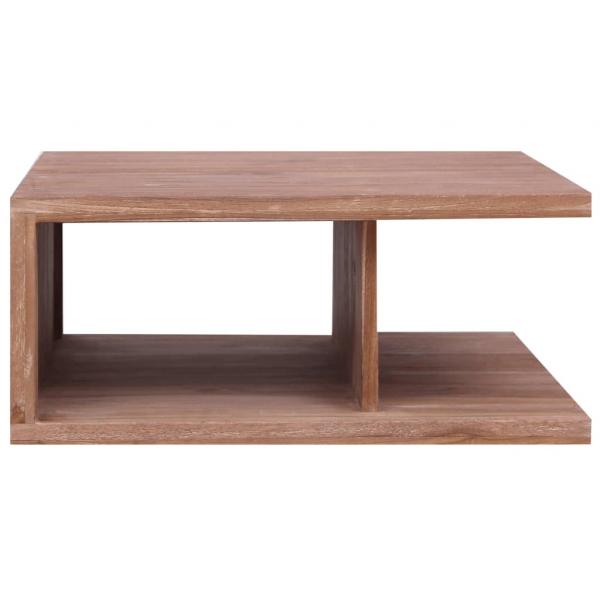 Couchtisch 70 x 70 x 30 cm Massivholz Teak 