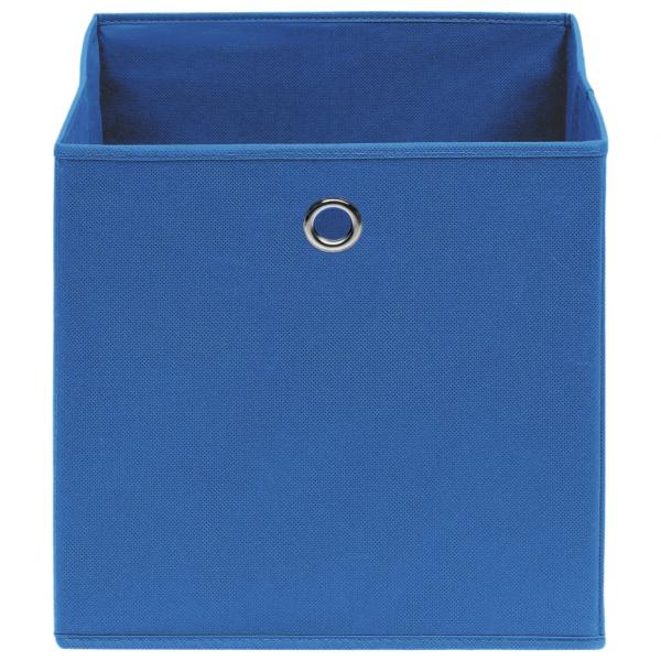 Aufbewahrungsboxen 10 Stk. Blau 32x32x32 cm Stoff