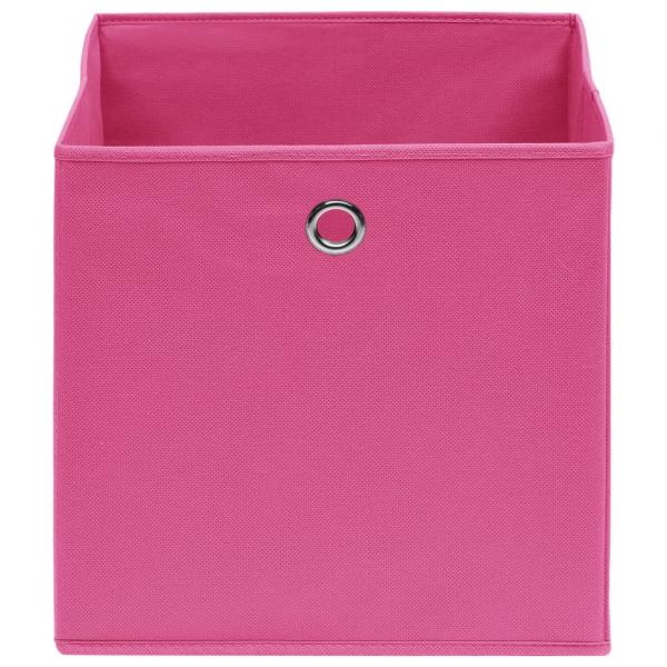 Aufbewahrungsboxen 10 Stk. Rosa 32x32x32 cm Stoff