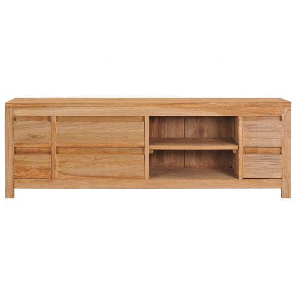 TV-Schrank 120x30x40 cm Massivholz Teak