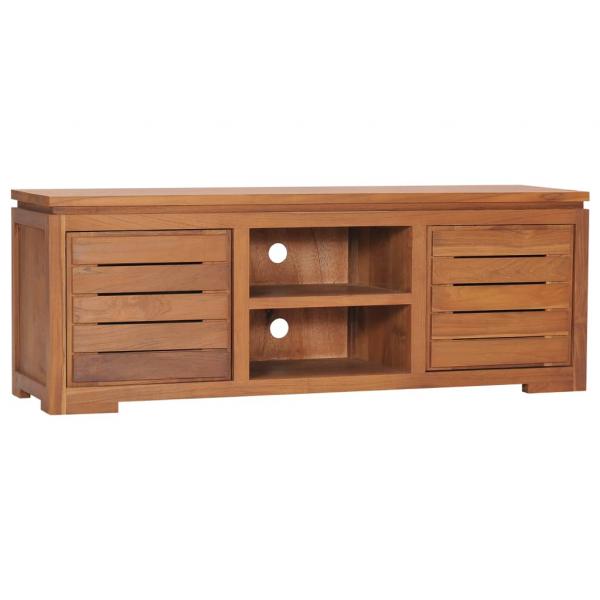 ARDEBO.de - TV-Schrank 110 x 30 x 40 cm Teak Massivholz