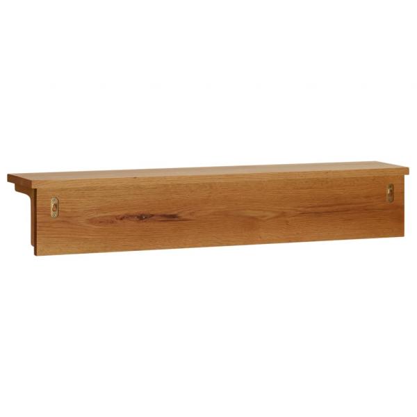 Wandgarderobe 90x16x16 cm Massivholz Eiche