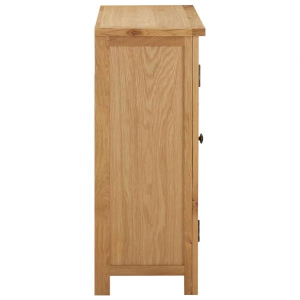 Weinschrank für 11 Flaschen 80 x 32 x 80 cm  Eiche Massivholz