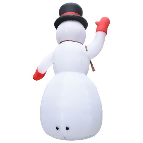 Aufblasbarer Schneemann mit LED zu Weihnachten IP44 600 cm XXL