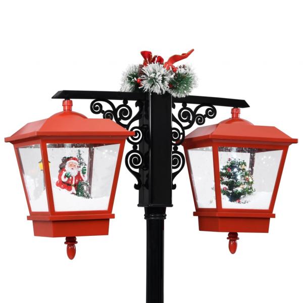 Weihnachts-Straßenlampe mit Weihnachtsmann 81 x 40 x 188 cm PVC