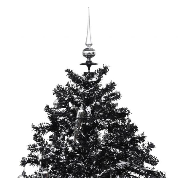 Schneiender Weihnachtsbaum mit Schirmfuß Schwarz 170 cm PVC