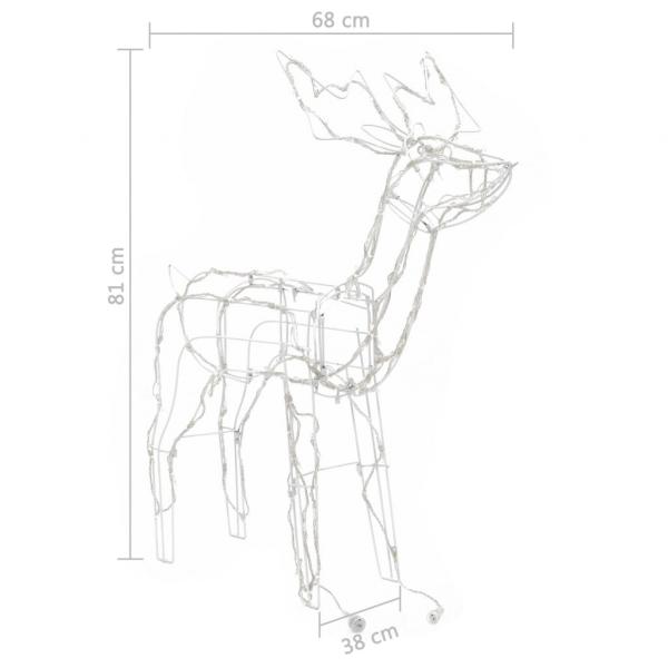 3-tlg. LED-Rentiere Set Weihnachtsdekoration 229 LEDs