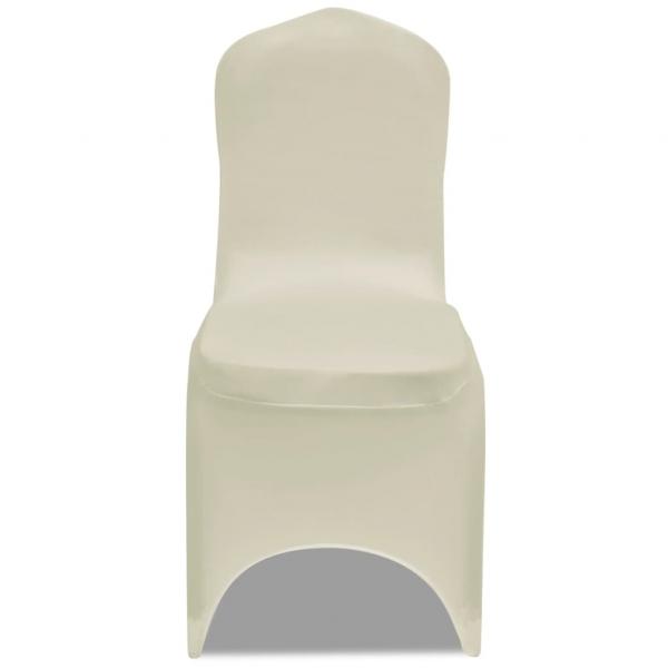 Stretch-Stuhlhussen Creme 18 Stk.