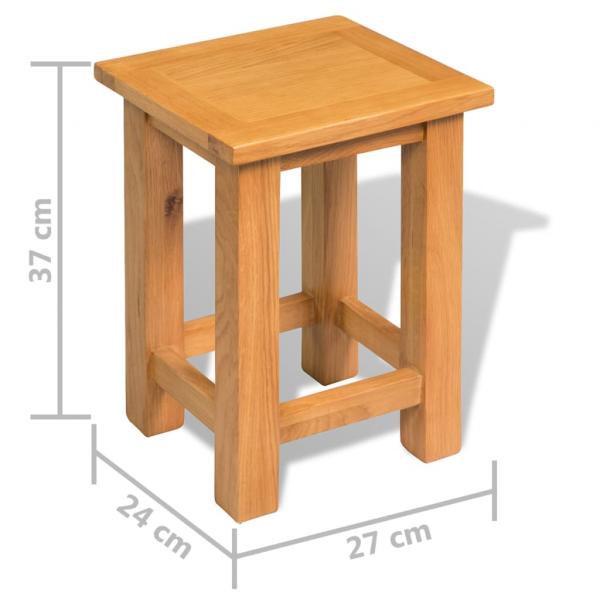 Beistelltische 2 Stk. 27x24x37 cm Massivholz Eiche