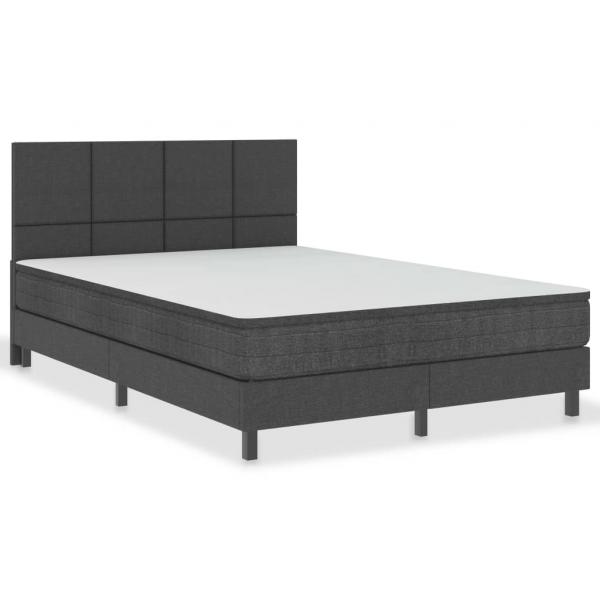 Boxspringbett Dunkelgrau Stoff 180x200 cm