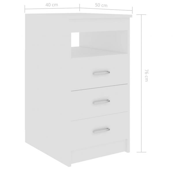 Schreibtisch Weiß 140x50x76 cm Holzwerkstoff