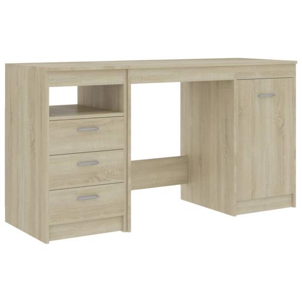 Schreibtisch Sonoma-Eiche 140x50x76 cm Holzwerkstoff