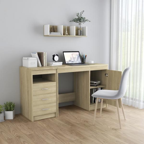 Schreibtisch Sonoma-Eiche 140x50x76 cm Holzwerkstoff