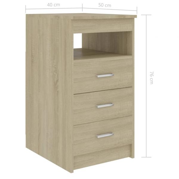 Schreibtisch Sonoma-Eiche 140x50x76 cm Holzwerkstoff