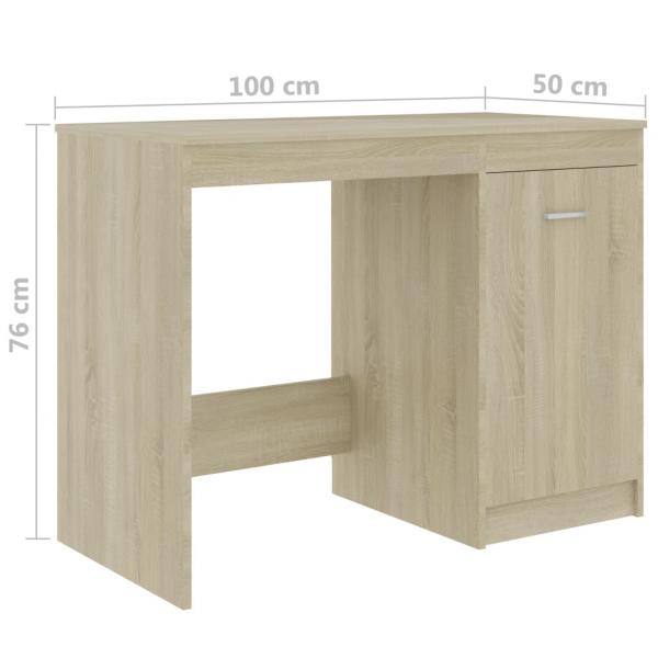 Schreibtisch Sonoma-Eiche 140x50x76 cm Holzwerkstoff