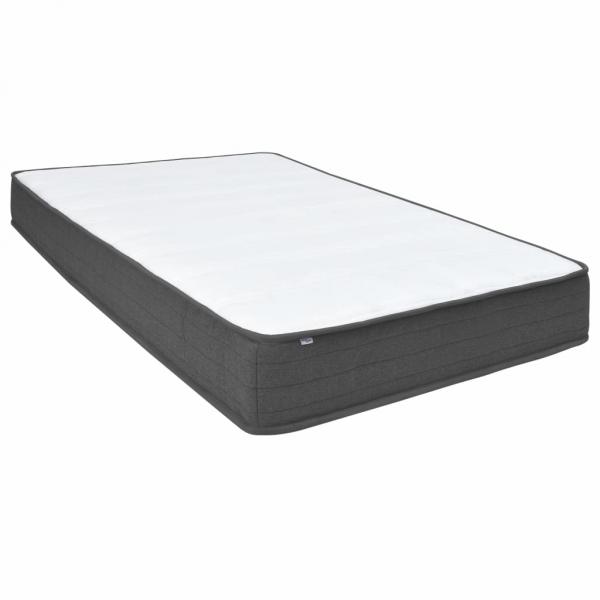 Boxspringbett Dunkelgrau Stoff 140x200 cm