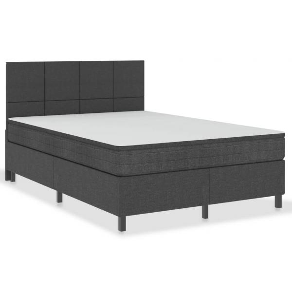 Boxspringbett Dunkelgrau Stoff 180x200 cm