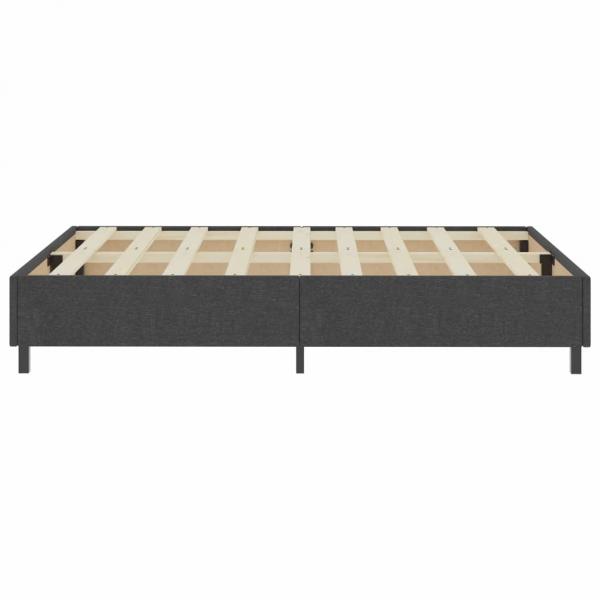 Boxspringbett Dunkelgrau Stoff 180x200 cm