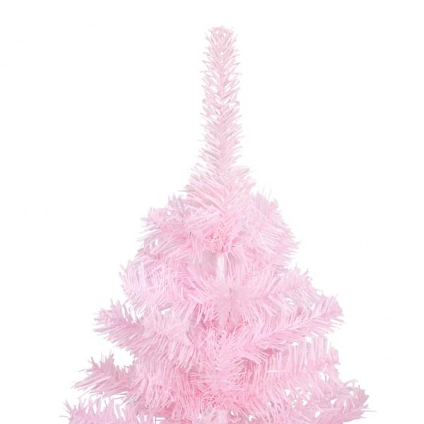 Künstlicher Weihnachtsbaum mit Ständer Rosa 150 cm PVC