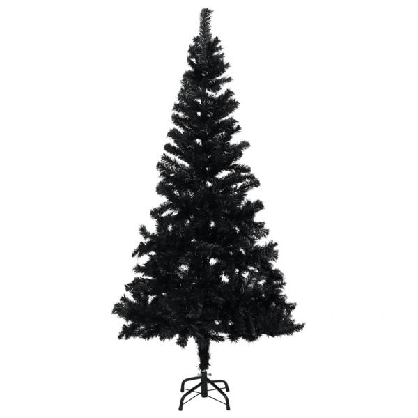 ARDEBO.de - Künstlicher Weihnachtsbaum mit Ständer Schwarz 150 cm PVC