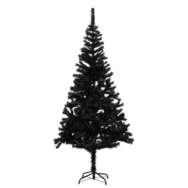 ARDEBO.de - Künstlicher Weihnachtsbaum mit Ständer Schwarz 180 cm PVC