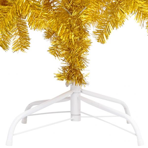 Künstlicher Weihnachtsbaum mit Ständer Gold 150 cm PET