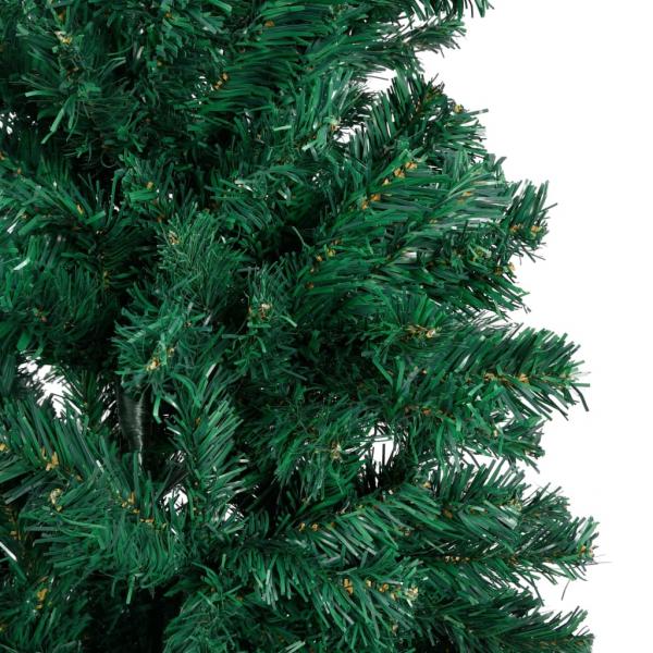 Künstlicher Weihnachtsbaum mit Dicken Zweigen Grün 210 cm PVC