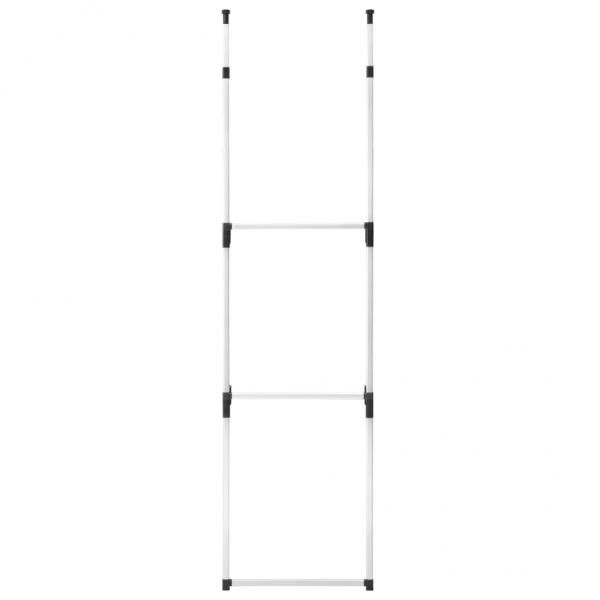 Teleskop-Garderobe mit Stangen Aluminium