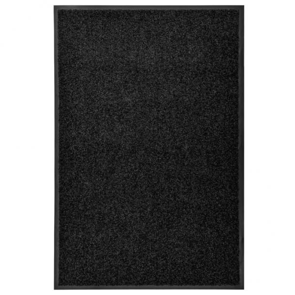 ARDEBO.de - Fußmatte Waschbar Schwarz 60x90 cm 