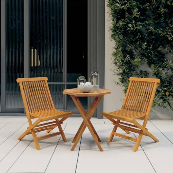 ARDEBO.de - 3-tlg. Garten-Essgruppe Massivholz Teak