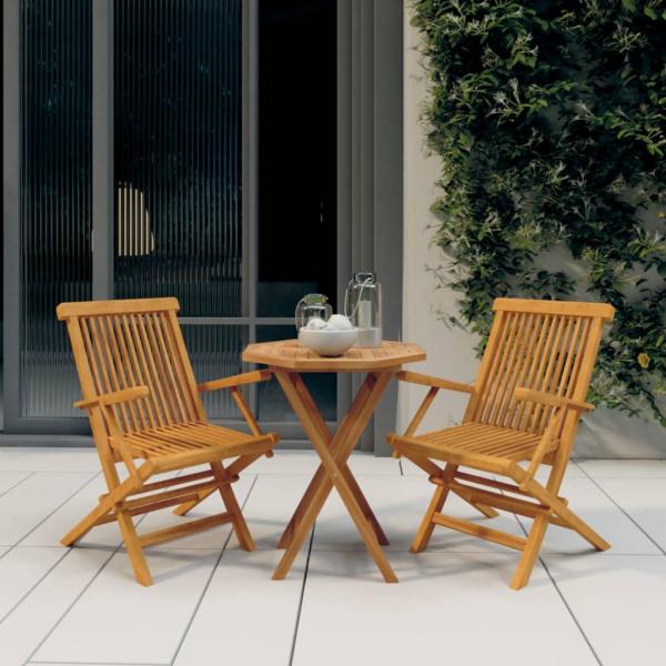 ARDEBO.de - 3-tlg. Garten-Essgruppe Massivholz Teak