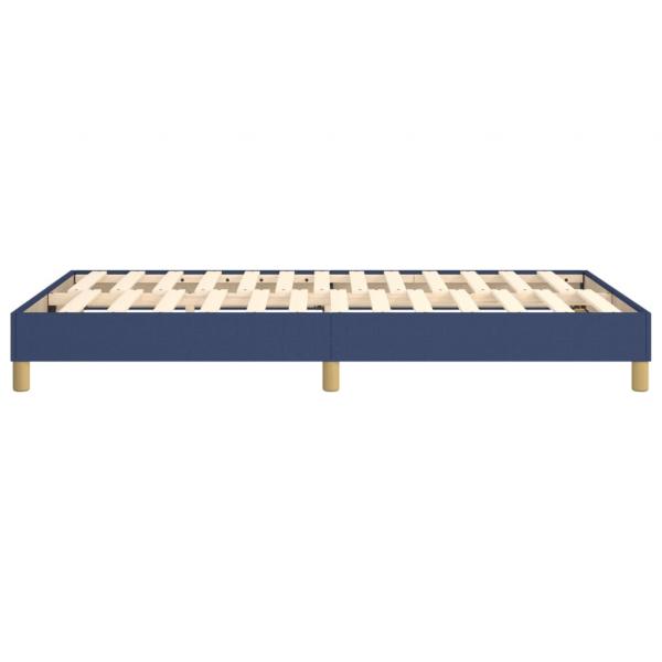 Boxspringbett Blau 120x200 cm Stoff