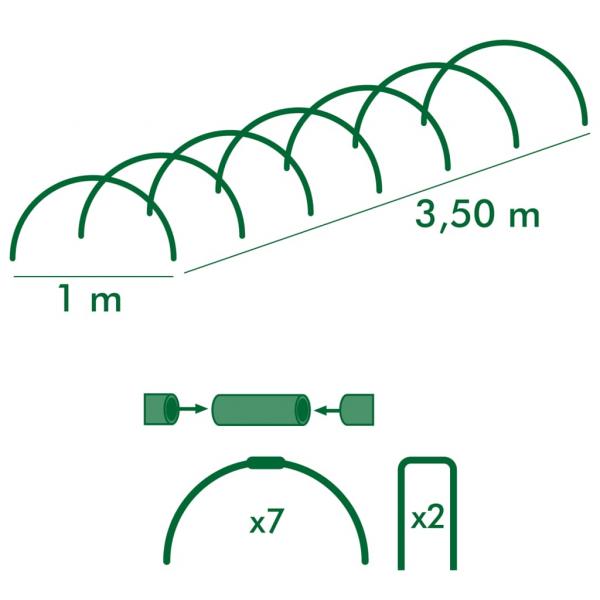 Nature Folientunnel Bausatz 6030202